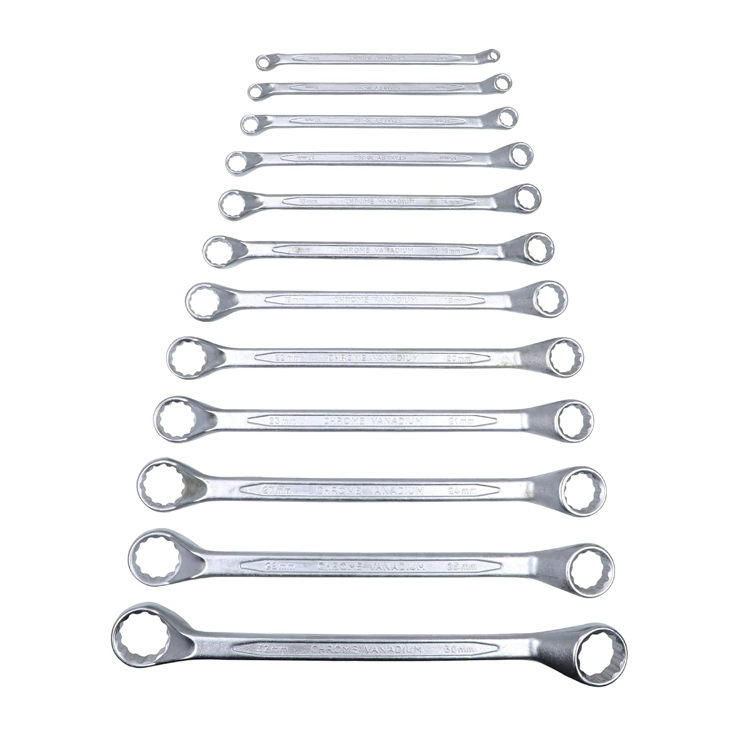 8pcs Deep offset Ring spanner set 6 22mm